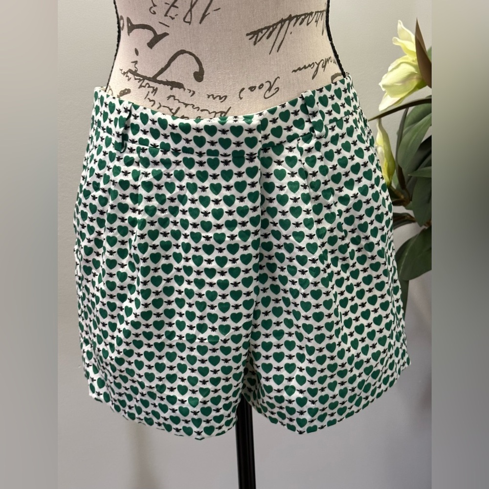 🍀🐝 J. Crew Collection Honeypie Bee & Hearts Shorts - Size 0🐝🍀 - Picture 2 of 15